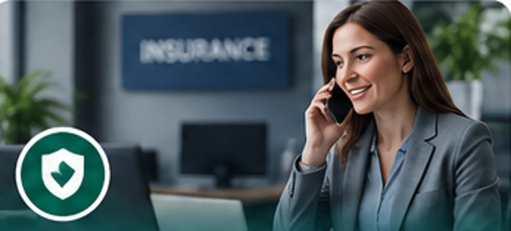 Professional Independent Insurance workplace illustration